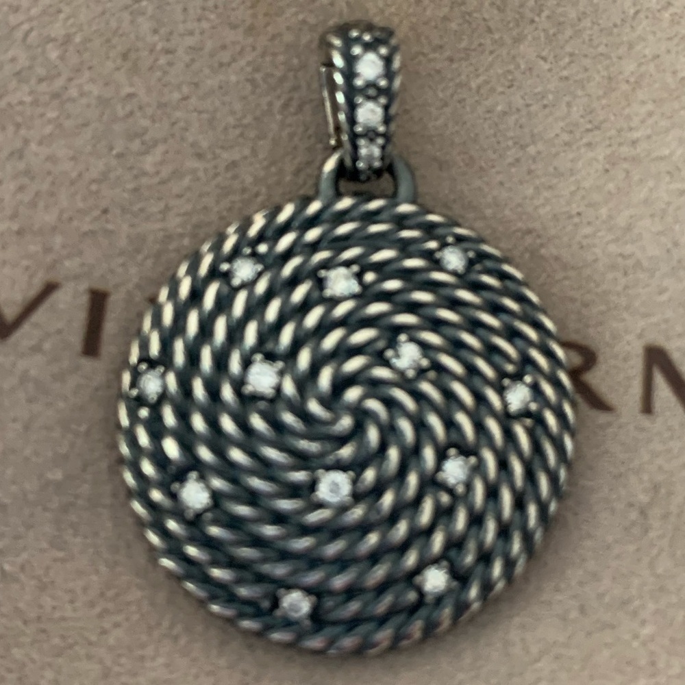 David Yurman Diamond Coil Pendant